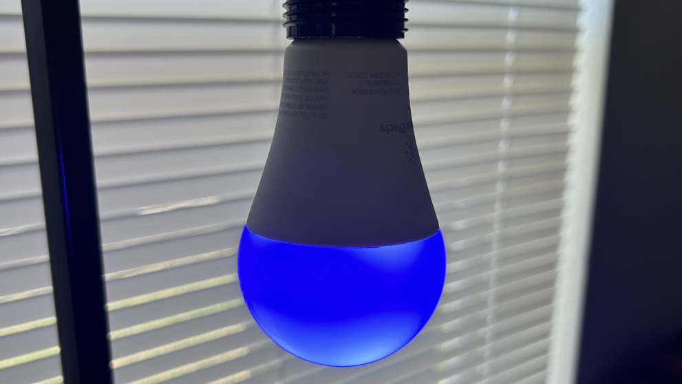 c by ge dynamic light bulb blue